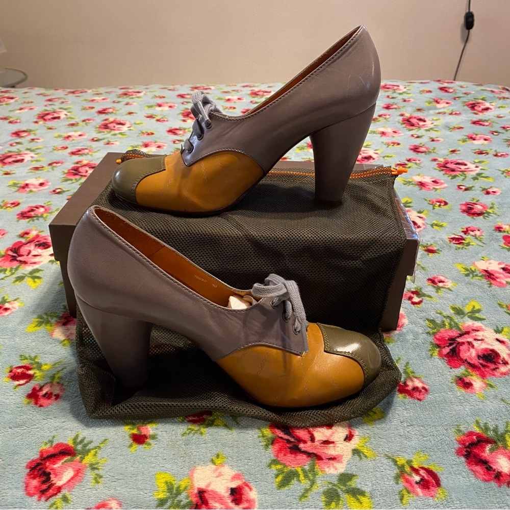 Chie Mihara gorgeous shoes unusual color combination